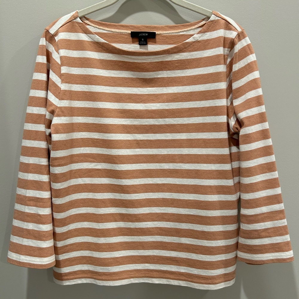 J.Crew Classic Fit Boatneck Top in Stripe
